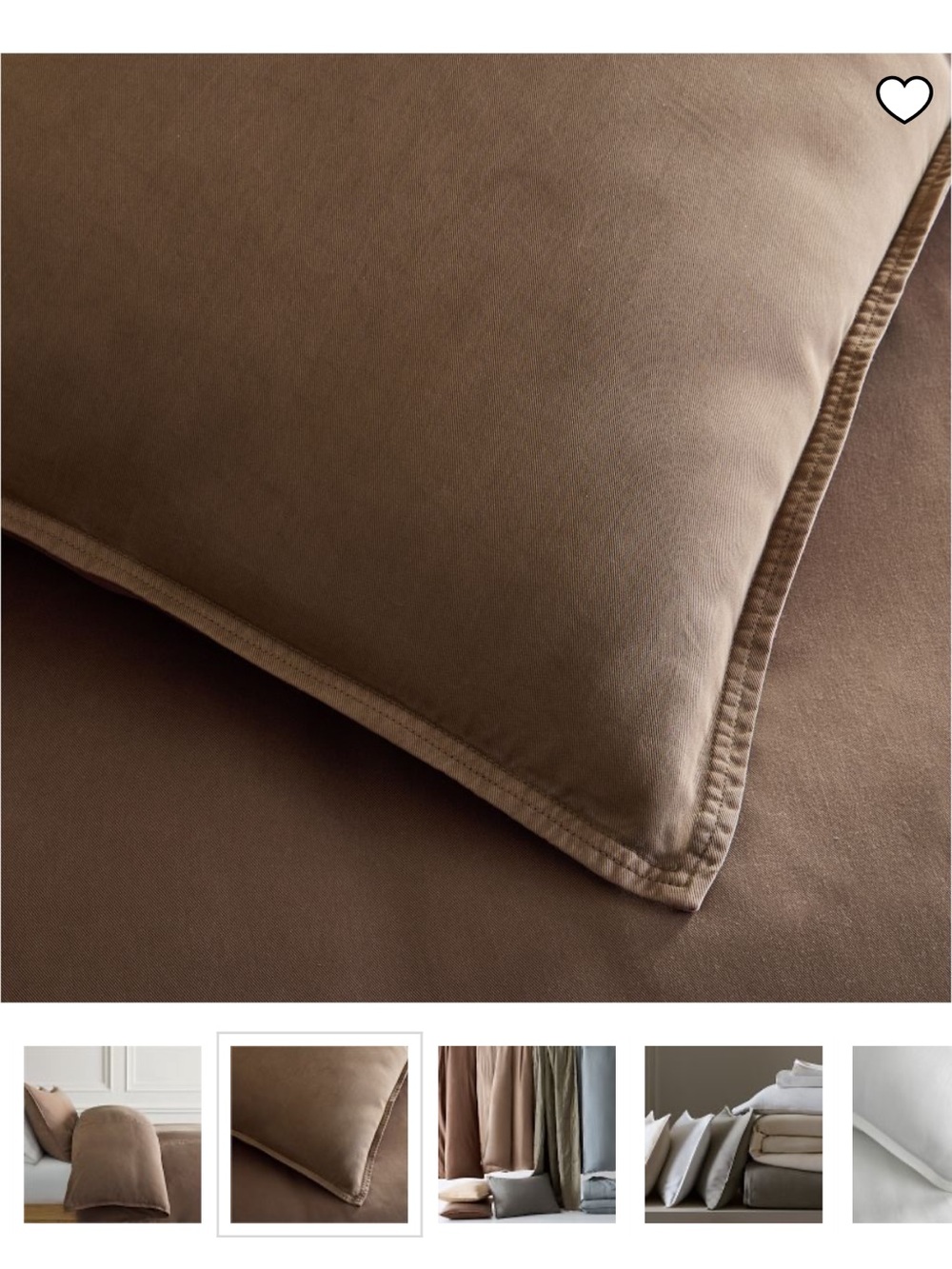 West Elm Brushed Tencel Twill Duvet + shams
